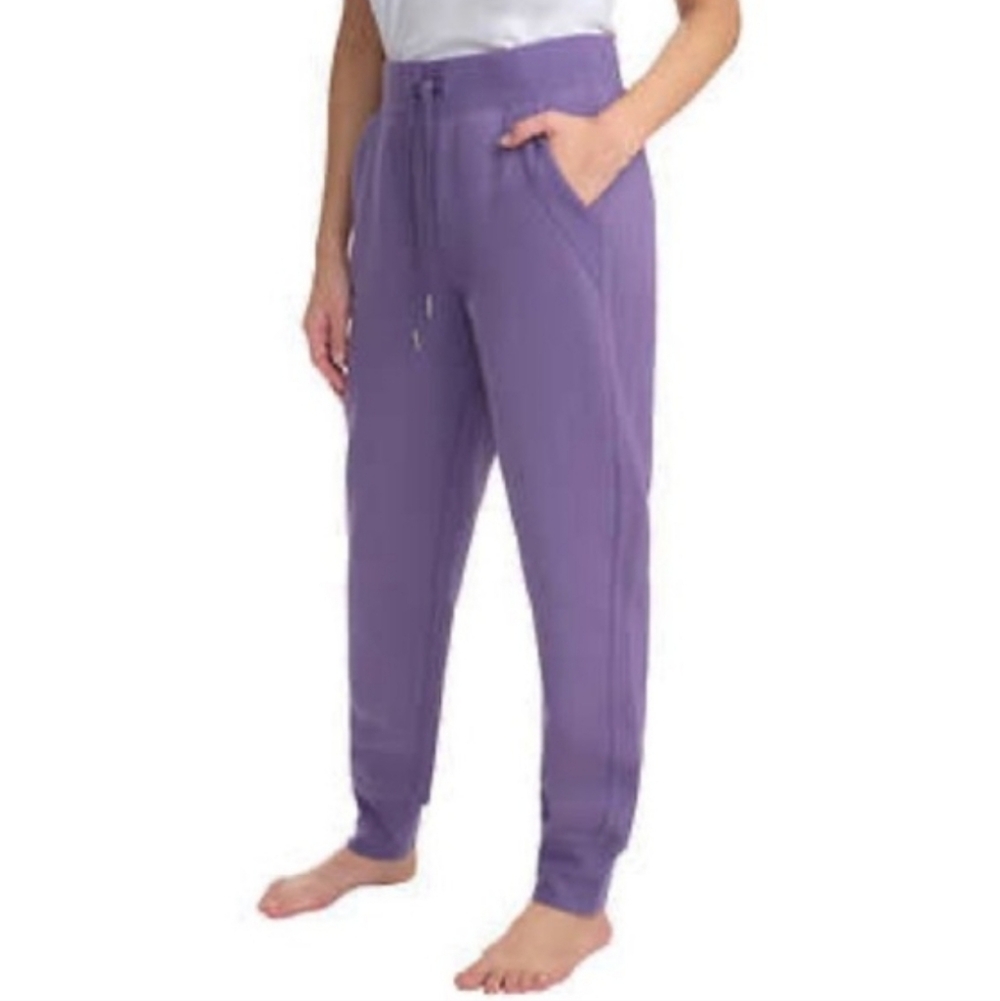 LOLE Women's Jogger Sweatpants Purple Drawstring Pockets Size Medium Athleisure